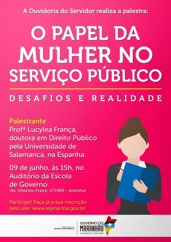 O Papel da Mulher no Serviço Publico - Cartaz