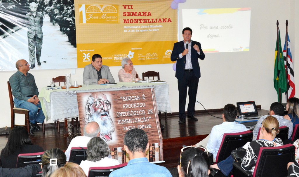 Secretário Felipe Camarão participa do Colóquio sobre Paulo Freire, na Casa de Cultura Josué Montello
