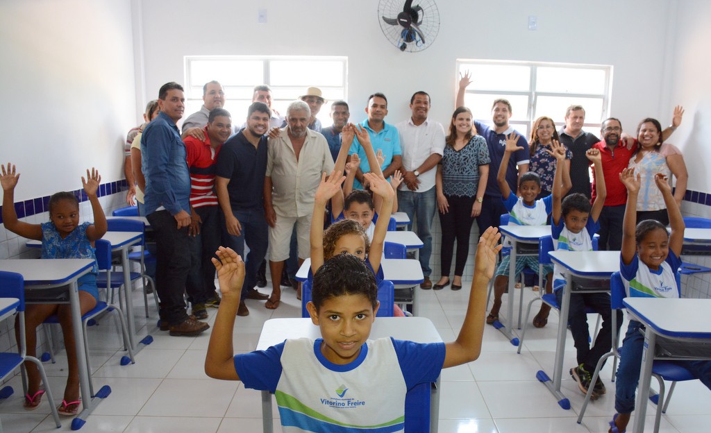 Estudantes de Sentado, agora, podem estudar em um ambiente acolhedor e digno. (Foto: Cinaldo Oliveira)