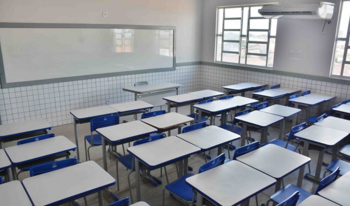 Sala de aula do Centro Educa Mais Tancredo de Almeida Neves, em Imperatriz 