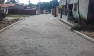 Rua Digna Santa Bárbara, no bairro do Pau Deitado, em Paço do Lumiar