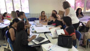 Gestores e técnicos dos centros Educa Mais compartilham experiências nas formações 