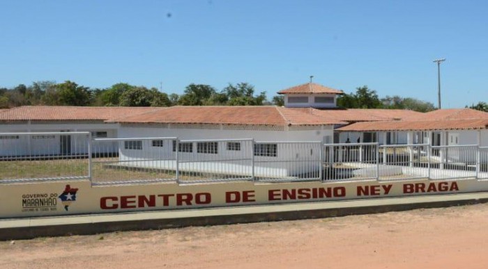 Centro de Ensino Ney Braga construído pelo Governo do Maranhão em Barão de Grajaú