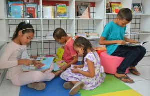 Novo prédio escolar conta com uma estrutura confortável e adequada para a prática do ensino (Foto: Lauro Vasconcelos)