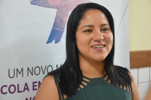 Francielma Viégas, gestora do Centro Educa Mais Newton Belo, em Santa Helena