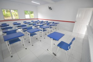 Nova sala de aula de Eduardo Serra na Escola Digna