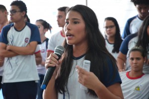 Sara Pinheiro diz que os grêmios fazem a diferença. Fotos: Nael Reis/Secap