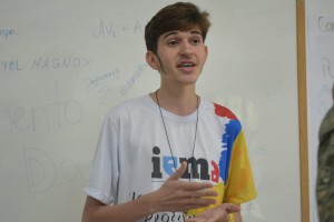 Paulo Roberto Borralho, Jovem Protagonista Acolhedor UP São LuÌs, Centro, durante aula, no IEMA Rio Anil 